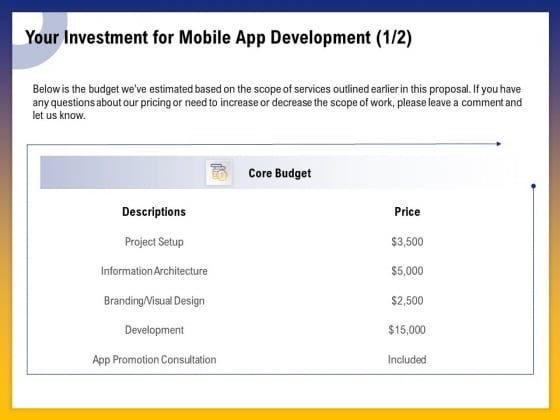 Phone Application Buildout Your Investment For Mobile App Development Price Ppt PowerPoint Presentation Pictures Graphics PDF Phone Application Buildout Your Investment For Mobile App Development Price Ppt PowerPoint Presentation Pictures Graphics PDF
