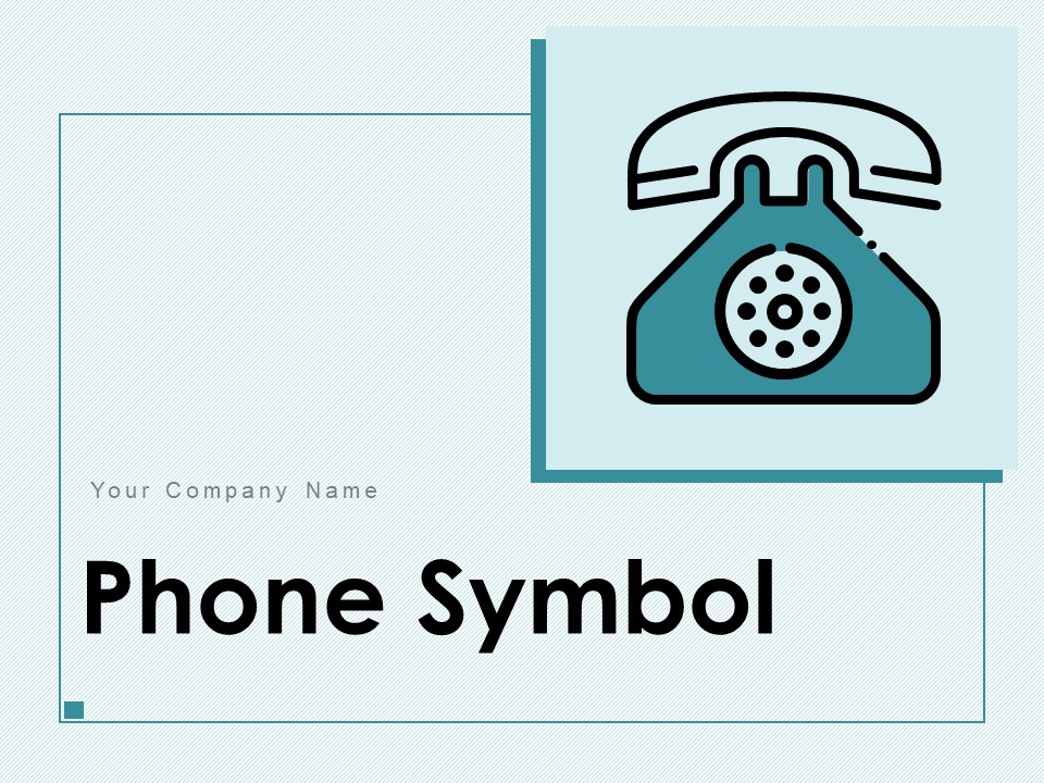 Phone Symbol Customer Support Landline Telephone Icon Ppt PowerPoint Presentation Complete Deck