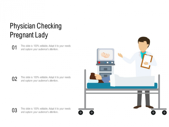 Physician Checking Pregnant Lady Ppt PowerPoint Presentation Layouts Gallery PDF
