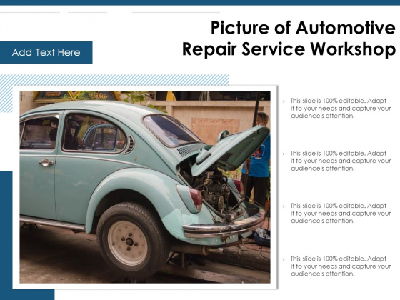 Picture Of Automotive Repair Service Workshop Ppt PowerPoint Presentation File Show PDF