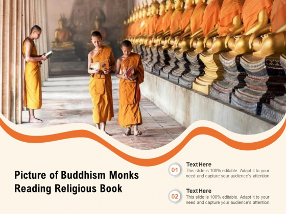Picture Of Buddhism Monks Reading Religious Book Ppt PowerPoint Presentation Icon Ideas PDF