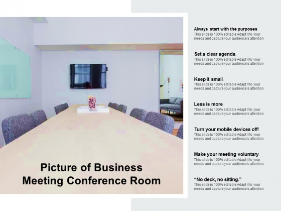 Picture Of Business Meeting Conference Room Ppt PowerPoint Presentation Slides Shapes