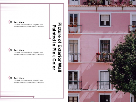 Picture Of Exterior Wall Painted In Pink Color Ppt PowerPoint Presentation Inspiration Clipart Images PDF Picture Of Exterior Wall Painted In Pink Color Ppt PowerPoint Presentation Inspiration Clipart Images PDF