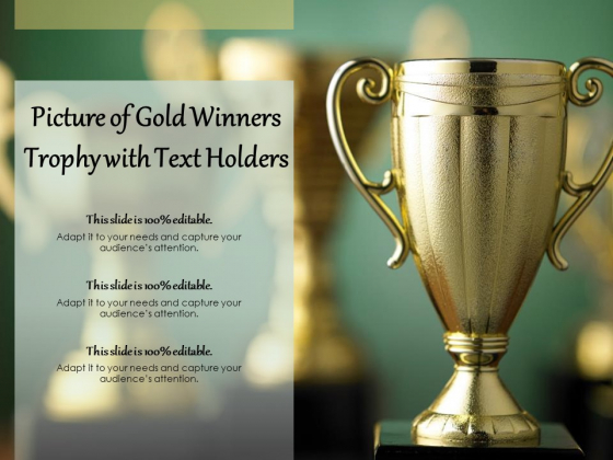 Picture Of Gold Winners Trophy With Text Holders Ppt PowerPoint Presentation Infographic Template Format Ideas Picture Of Gold Winners Trophy With Text Holders Ppt PowerPoint Presentation Infographic Template Format Ideas