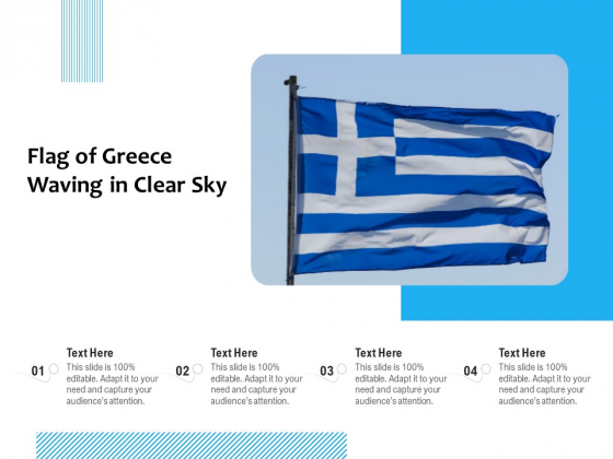 Picture Of Greece Flag Waving In Clear Sky Ppt PowerPoint Presentation Infographics Professional PDF