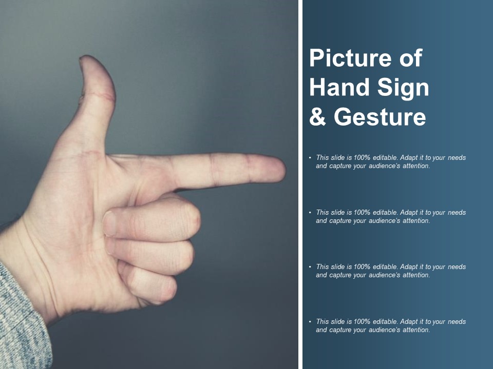 Picture Of Hand Sign And Gesture Ppt PowerPoint Presentation Diagrams