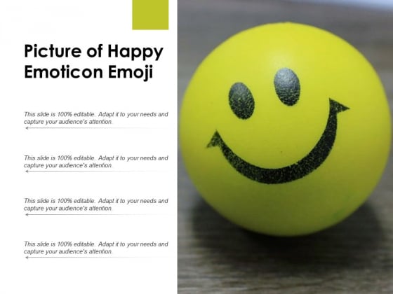 Picture Of Happy Emoticon Emoji Ppt PowerPoint Presentation Styles Themes