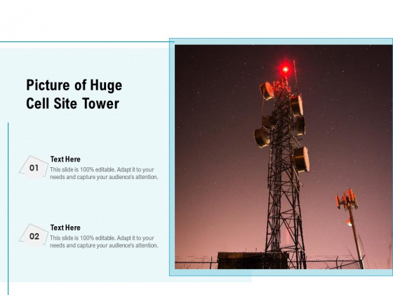 Picture Of Huge Cell Site Tower Ppt PowerPoint Presentation File Deck PDF