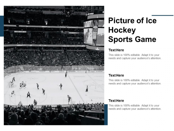 Picture Of Ice Hockey Sports Game Ppt PowerPoint Presentation Show Pictures