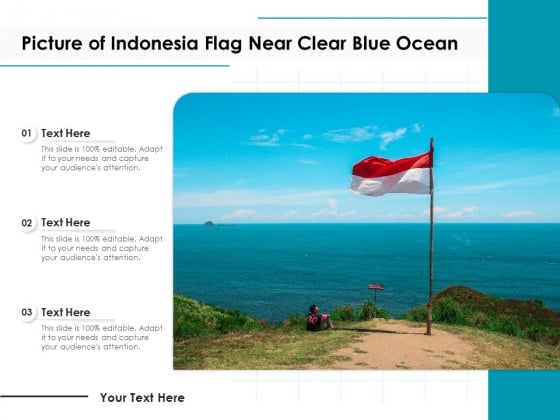 Picture Of Indonesia Flag Near Clear Blue Ocean Ppt PowerPoint Presentation File Background Image PDF