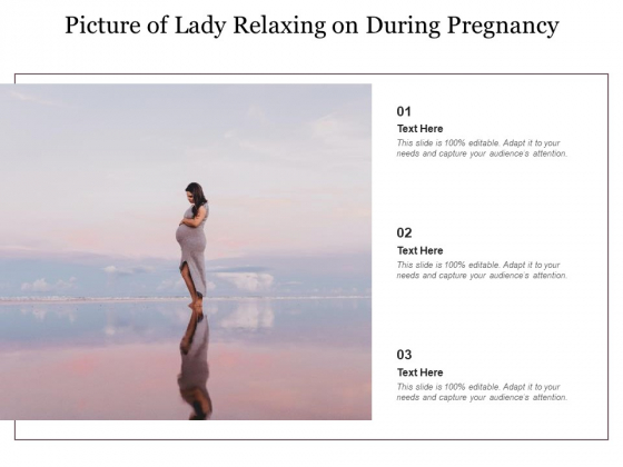 Picture Of Lady Relaxing On During Pregnancy Ppt PowerPoint Presentation Infographics Shapes PDF