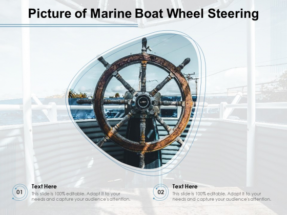 Picture Of Marine Boat Wheel Steering Ppt PowerPoint Presentation Professional Picture PDF