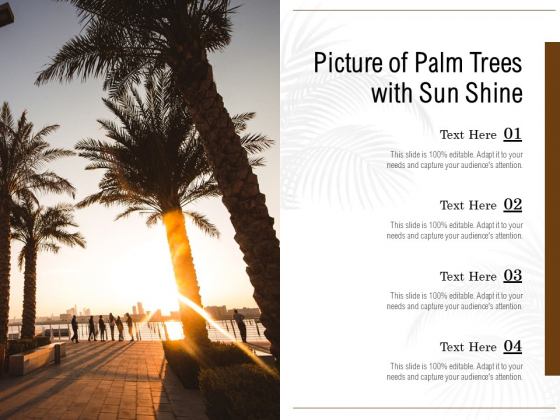 Picture Of Palm Trees With Sun Shine Ppt PowerPoint Presentation Icon Gridlines PDF Picture Of Palm Trees With Sun Shine Ppt PowerPoint Presentation Icon Gridlines PDF