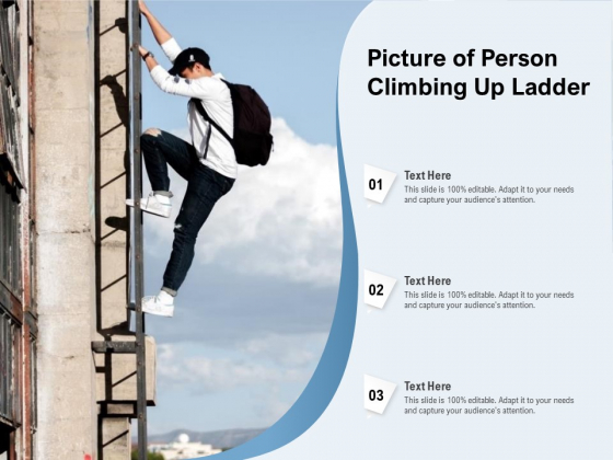Picture Of Person Climbing Up Ladder Ppt PowerPoint Presentation Gallery Graphics PDF Picture Of Person Climbing Up Ladder Ppt PowerPoint Presentation Gallery Graphics PDF