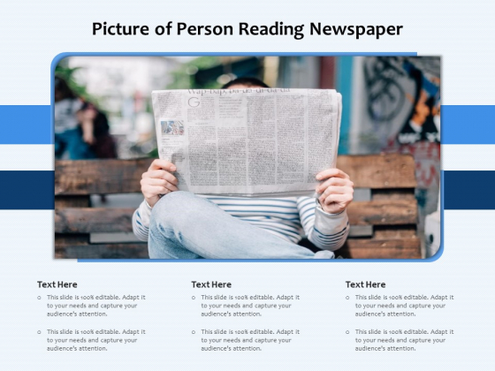 Picture Of Person Reading Newspaper Ppt PowerPoint Presentation File Professional PDF
