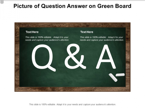 Picture Of Question Answer On Green Board Ppt PowerPoint Presentation Pictures Good