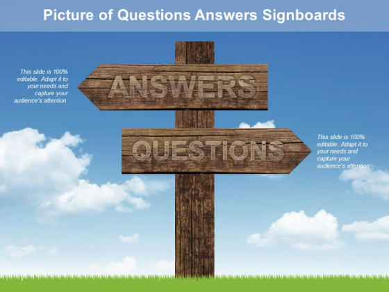 Picture Of Questions Answers Signboards Ppt PowerPoint Presentation Outline Example File