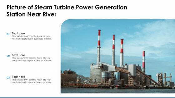 Picture Of Steam Turbine Power Generation Station Near River Ppt PowerPoint Presentation Gallery Slideshow PDF