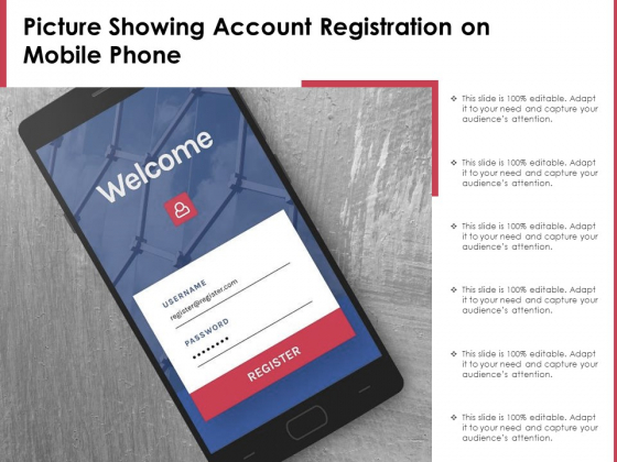 Picture Showing Account Registration On Mobile Phone Ppt PowerPoint Presentation Gallery Show PDF Picture Showing Account Registration On Mobile Phone Ppt PowerPoint Presentation Gallery Show PDF