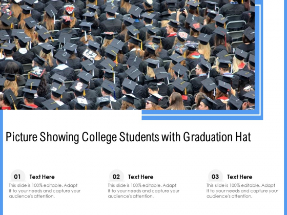 Picture Showing College Students With Graduation Hat Ppt PowerPoint Presentation File Clipart Images PDF