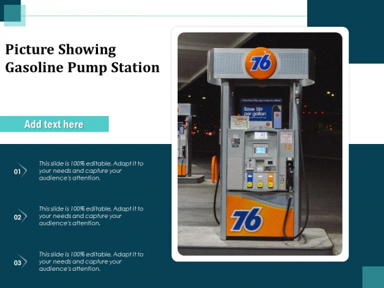 Picture Showing Gasoline Pump Station Ppt PowerPoint Presentation Styles Images PDF
