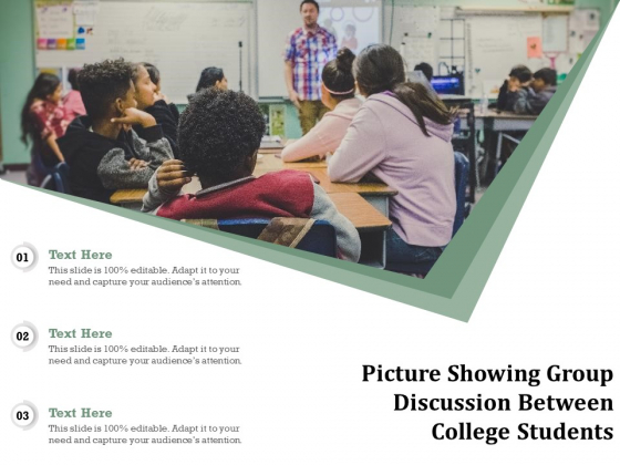 Picture Showing Group Discussion Between College Students Ppt PowerPoint Presentation File Background Image PDF Picture Showing Group Discussion Between College Students Ppt PowerPoint Presentation File Background Image PDF