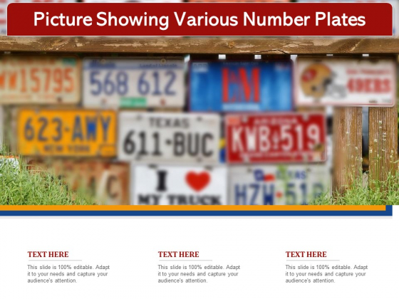 Picture Showing Various Number Plates Ppt PowerPoint Presentation Inspiration Diagrams PDF
