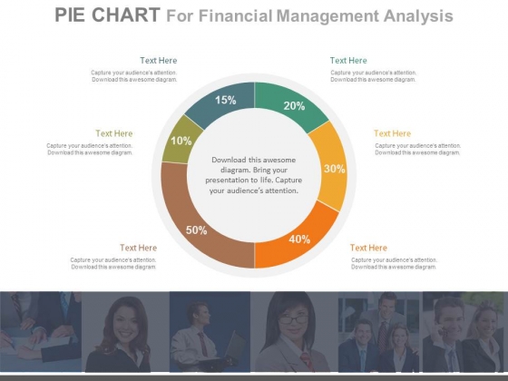 Pie Chart For Customer Analysis Powerpoint Slides