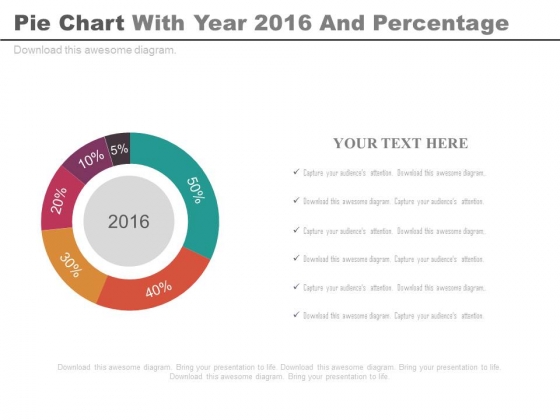 Pie Chart For Projected Profit Of 2016 Powerpoint Slides Pie Chart For Projected Profit Of 2016 Powerpoint Slides