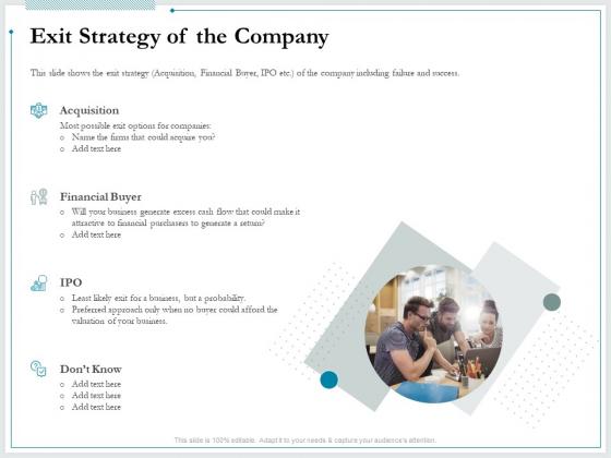 Pitch Deck For Raising Funds From Product Crowdsourcing Exit Strategy Of The Company Summary PDF Pitch Deck For Raising Funds From Product Crowdsourcing Exit Strategy Of The Company Summary PDF