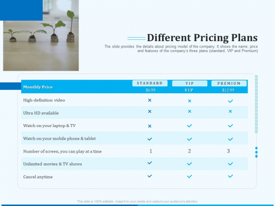 Pitch Deck For Seed Financing Different Pricing Plans Demonstration PDF Pitch Deck For Seed Financing Different Pricing Plans Demonstration PDF