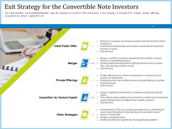 Pitch Deck For Short Term Debt Financing Exit Strategy For The Convertible Note Investors Topics PDF Pitch Deck For Short Term Debt Financing Exit Strategy For The Convertible Note Investors Topics PDF