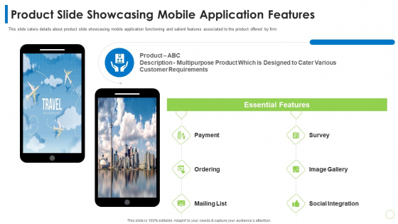 Pitch Deck PPT For Commodity Product Slide Showcasing Mobile Application Features Ppt File Format PDF Pitch Deck PPT For Commodity Product Slide Showcasing Mobile Application Features Ppt File Format PDF