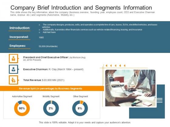 Pitch Deck Raise Capital Interim Financing Investments Company Brief Introduction And Segments Information Introduction PDF Pitch Deck Raise Capital Interim Financing Investments Company Brief Introduction And Segments Information Introduction PDF