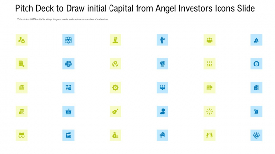 Pitch Deck To Draw Initial Capital From Angel Investors Icons Slide Graphics PDF Pitch Deck To Draw Initial Capital From Angel Investors Icons Slide Graphics PDF