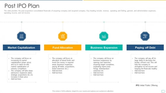 Pitchbook For IPO Deal Post IPO Plan Brochure PDF Pitchbook For IPO Deal Post IPO Plan Brochure PDF