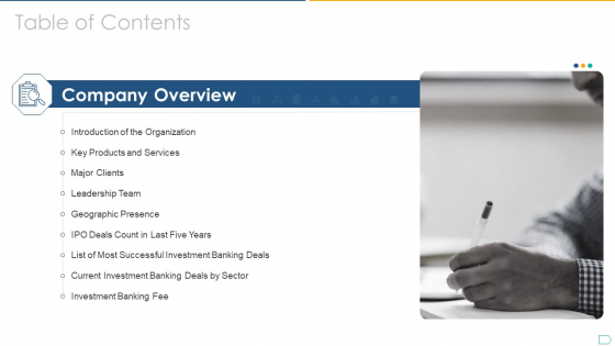 Pitchbook For IPO Deal Table Of Contents Infographics PDF Pitchbook For IPO Deal Table Of Contents Infographics PDF