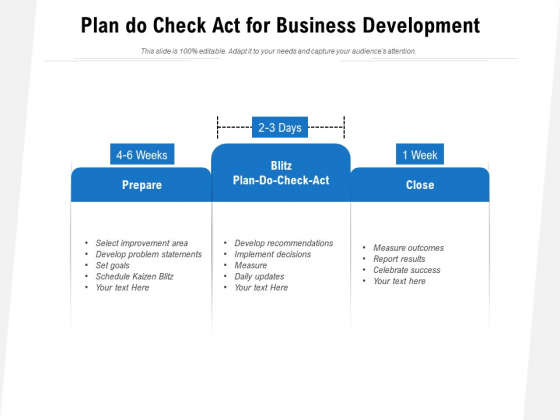 Plan Do Check Act For Business Development Ppt PowerPoint Presentation Icon Show PDF Plan Do Check Act For Business Development Ppt PowerPoint Presentation Icon Show PDF