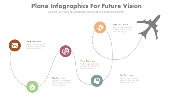 Plane Infographics For Future Vision PowerPoint Slides