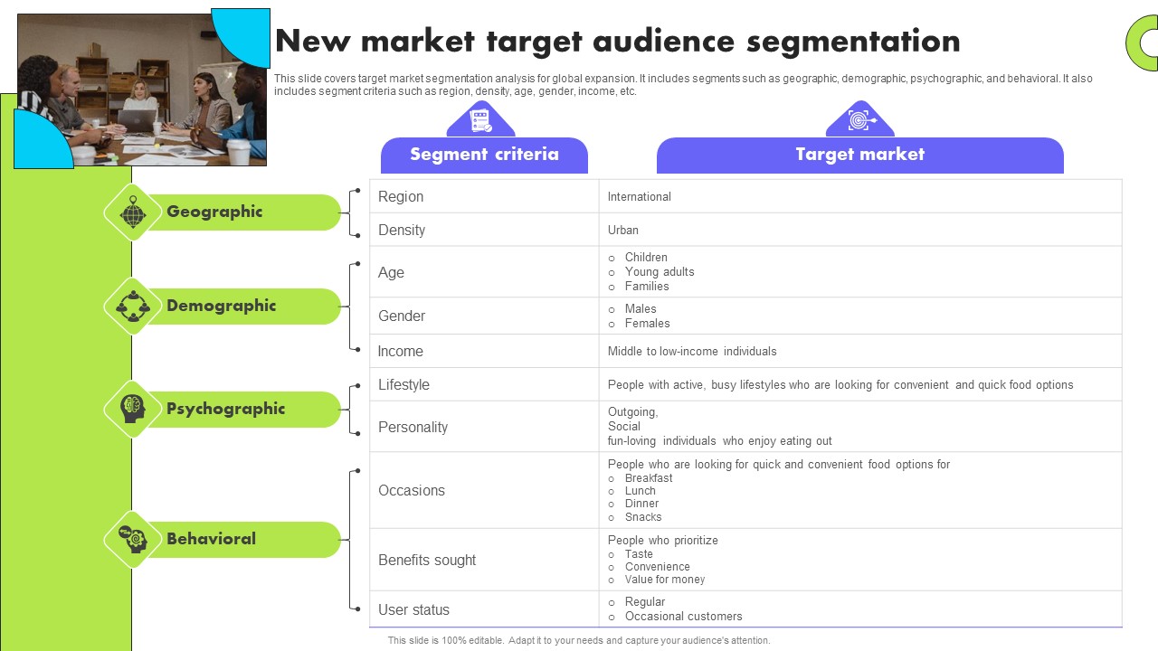 Planning Transnational Technique To Improve International Scope New Market Target Audience Segmentation Icons PDF