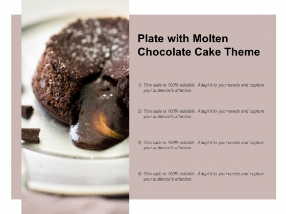 Plate With Molten Chocolate Cake Theme Ppt PowerPoint Presentation Show Examples Plate With Molten Chocolate Cake Theme Ppt PowerPoint Presentation Show Examples