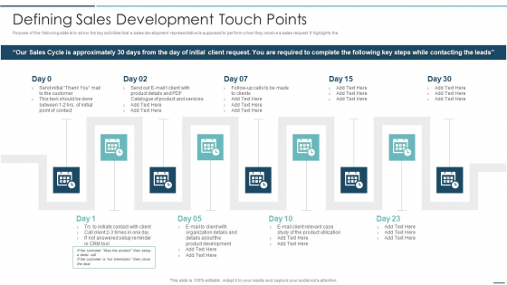 Playbook For Sales Development Executives Defining Sales Development Touch Points Pictures PDF Playbook For Sales Development Executives Defining Sales Development Touch Points Pictures PDF