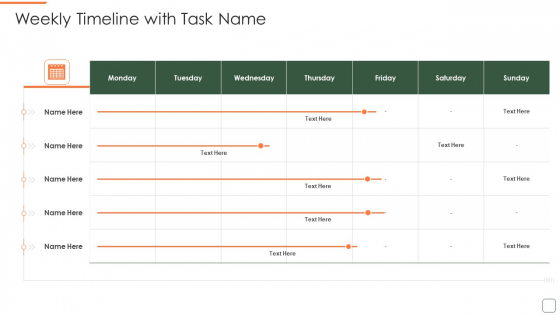Pmp Training Program It Weekly Timeline With Task Name Formats PDF Pmp Training Program It Weekly Timeline With Task Name Formats PDF