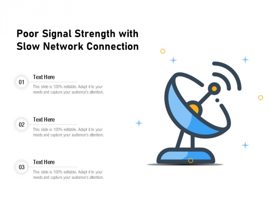 Poor Signal Strength With Slow Network Connection Ppt PowerPoint Presentation Outline Mockup PDF