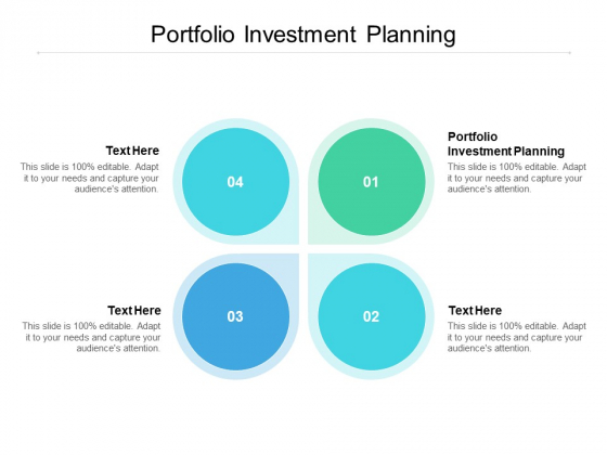 Portfolio Investment Planning Ppt PowerPoint Presentation Layouts Microsoft Cpb