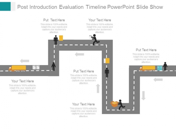 post introduction evaluation timeline powerpoint slide show