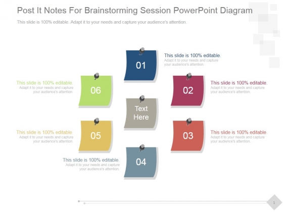 Post It Notes For Brainstorming Session Ppt PowerPoint Presentation Show