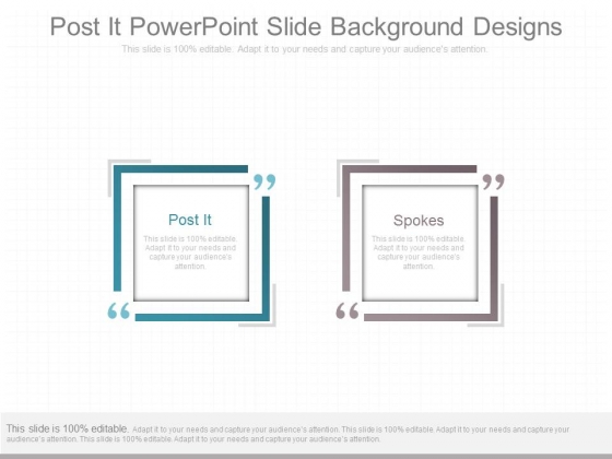 Post It Powerpoint Slide Background Designs