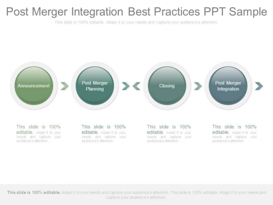 Post Merger Integration Best Practices Ppt Sample Post Merger Integration Best Practices Ppt Sample