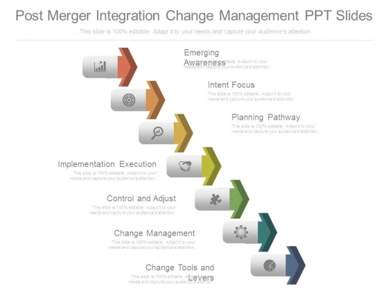 Post Merger Integration Change Management Ppt Slides